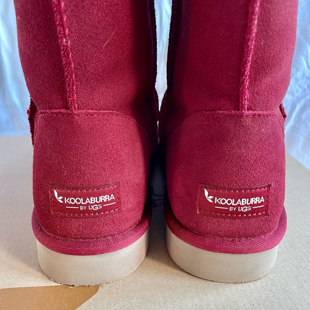 NIB UGG Koolaburra Short Boots Syrah/Red 11M
